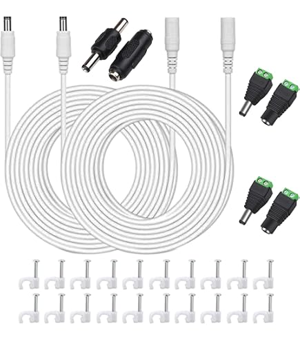 Prolunga Alimentazione DC 12V PowerHOOD 5,5x2,5mm Per Telecamera CCTV Adattatore Spina - Foto 2
