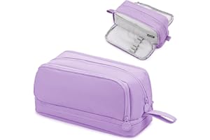 Sofore Federmäppchen Große Mädchen mit 3+1 Fächer Große KapazitätJungen Mäppchen Federtasche Teenager Federtasche Groß Stiftemäppchen Geeignet Pencil Case Für Kinder Erwachsene Schule,Lila