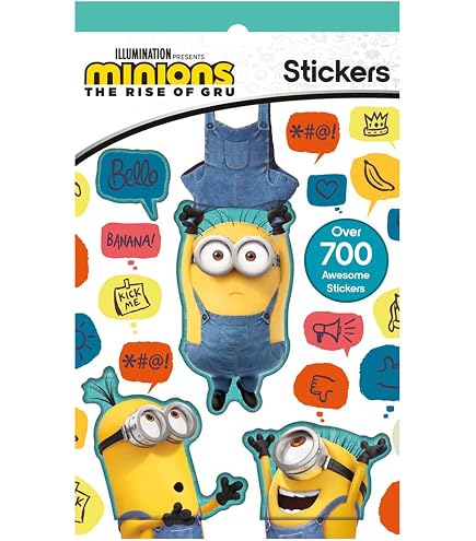 Totum Juego De Pegatinas De Minions – Más De 300 Pegatinas Para Álbumes Y Manualidades