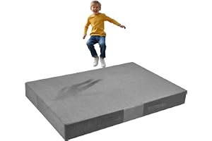 VEVOR Crashpad (180 x 121 x 20 cm) sensorisk barnmatta med mjukt, tjockt skum och tvättbart överdrag, för sensoriska rum för barn och vuxna för hoppning, lek, klättring, gymnastik