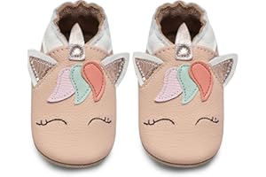 IceUnicorn Chausson Bebe Chausson Cuir Souple Bebe Garçon Fille Premiers Pas Chaussons Bébé