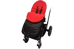 FOR YOUR LITTLE ONE Footmuff/Cosy Toes Compatible with Pushchairs Buggies Prams Strollers Red