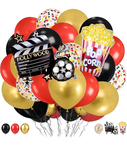 Lot de 61 pièces de vaisselle de fête au cinéma, décorations de fête sur le thème du film, assiettes, tasses, serviettes en papier, nappes pour 20 personnes Lot de 61 pièces de vaisselle de fête au cinéma, décorations de fête sur le thème du film, assiettes, tasses, serviettes en papier, nappes pour 20 personnes