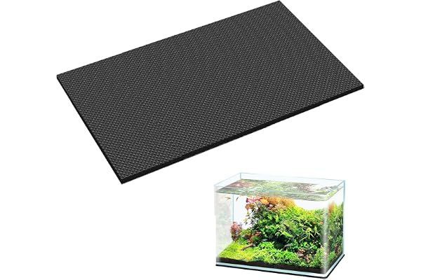 Akvarium underlägg 60 x 30 cm, 5 mm, skumplastmatta | Elastisk neoprenskyddsmatta. Perfekt för tunga aquascaping-stenar, näri