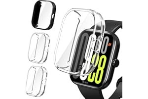 ‎IVOLER ivoler 3 sztuki etui z osłoną ekranu do Xiaomi Redmi Watch 5 / Xiaomi Redmi Watch 4, pełna ochrona cienka miękka obudowa ochronna TPU Anti-scratch Case, 2 przezroczyste + 1 czarny