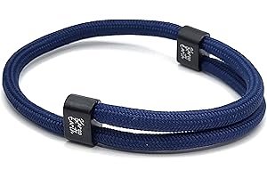 KAROO EARTH JEWELLERY Unisex Adjustable Rope Bracelet - Durable Waterproof Surfer Fashion Bracelet for Men - Handmade Paracord Bracelets - Survival Adjustable Bracelet - Bracelets for men and Women