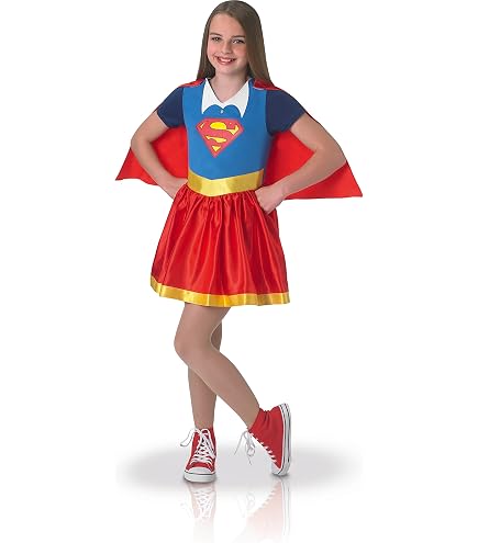 Offizielles Supergirl-Kostüm Von Amscan – Nachhaltig & Wiederverwendbar Für Kinder (2-12 Jahre)