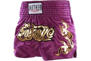 LiiYii Enfant Garçon Short de Boxe Thailandaise Short MMA Garcon Filles Muay Thai 5-16 Ans