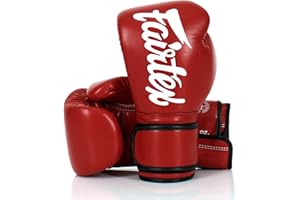 Fairtex Guantes de Boxeo de Microfibra, Entrenamiento Guantes de Boxeo para Muay Thai Kick Boxing MMA K1