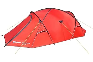 Berghaus Grampian II Tent for Two People for Harsh Weather Conditions, All Seasons, 2 Man, Compact, Lightweight, Easy to Pitch, Backpacking, Festivals, Weekends, Wild Camping, Hiking, 3000mm HH, Red