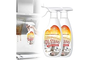 GENERISCH Kitchen Multi-purpose Cleaner, Hochleistungs-Küchenreiniger-Spray, Tragbares Entfettungsspray, Starker Grillreiniger für Restaurants, Mehrzweckreiniger für Viele Schwerölreiniger Oberflächen (2)