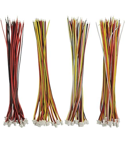 GINTOOYUN Lot 10 Paires Câbles JST SM 5 Broches 22AWG - Connecteurs Mâle/Femelle Pour LED, Ventilateurs, PCB
