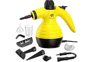 MLMLANT Steam Cleaner, Handheld Household Steam Cleaner, Multi-functional Portable Design with 9 Accessories, Suitable for Kitchen, Bathroom, Sofa, and Car.
