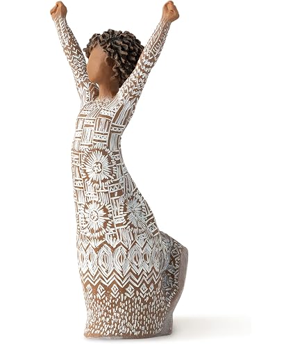 Figurina Willow Tree Radiance – Scultura In Resina Dipinta A Mano, Alta 19 Cm, Pelle E Capelli Scuri