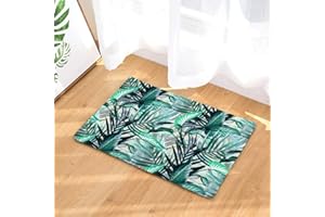 Nunubee Natte Série de Plantes Pétale Tapis de Bain antidérapant / Tapis de Cuisine / Tapis de Chambre à Coucher Absorbant l'eau à séchage Rapide (Série de Plantes 6-40*60cm)