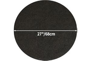 Bekasa Feuerschalenmatten, 68,6 cm, feuerfeste Matte für unter Feuerstelle, runde Feuerstelle, Schutzmatte für Terrasse, Holz, Gras, Deck, Betonschutz