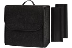 Einesin Organizador de maletero de coche mejorado con paneles laterales reforzados para herramientas, averías, emergencias, viajes, furgonetas y caravanas