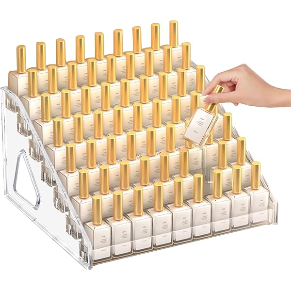 BVANQ Nagellack-Organizer Aus Acryl | Mehrstöckiger Ständer Für Sonnenbrillen, Schmuck & ätherische Öle | Einfach Montiert, Kein Kleber