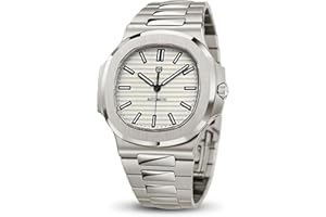 ROLLSTIMI Pagani Design automatyczny zegarek męski, automatyczny chronograf, męska bransoleta ze stali nierdzewnej, szafirowa, wodoodporny do 100 metrów, automatyczny ruch.