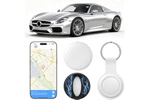 GNLLYIL Localizador GPS para Coche, 2025 Nuevo GPS Coche localizador, Compatible con Android y iOS, Seguimiento en Tiempo Real, Tag Localizador, Tracker rastreador Oculto para Coches Sin cuota mensual-Blanca