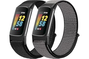 Runostrich nylonowa pasek kompatybilny z Fitbit Charge 5, zamiennik, nylon, sportowa bransoletka, do zegarka Fitbit Charge 5, damska, męska
