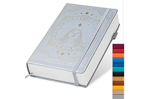 TIEFOSSI Constellations - Quaderno con copertina rigida, formato A5, 100 g/m², 400 pagine, per donne, uomini, adolescenti (Virgo)