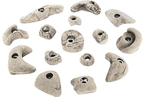 ALPIDEX 15 Prises d'escalade | Différentes Tailles Formes | Taille L, M, S | Pierres Escalade | Set Prises d'escalade | Poignées Escalade