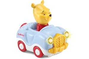 VTech TUT TUT Baby Flitzer - Winnie Puuhs Cabrio – Spielzeugauto mit Musik, spannenden Sätzen und Geräuschen – Für Kinder von 1-5 Jahren
