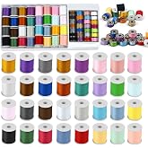 60 Colorful Polyester Sewing Threads for Machine and Hand, 20-25Yard/Each | Sewing Threads of 60 Colours, Sewing Threads Colo