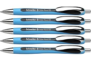 Schneider Slider Rave XB 132503 Ballpoint Pen Pack of 5 Black