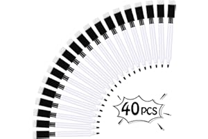 SCBOY Marker Do Białych Tablic 40 sztuk Marker Do Tablic Suchościeralnych i ścieralnych z Cienką Końcówką Do Biura Szkoły Domu