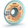 MG Chemicals 424 Desoldering Braid #2 Fine Braid Super Wick with RMA Flux, 5' Length x 0.05" Width, Yellow