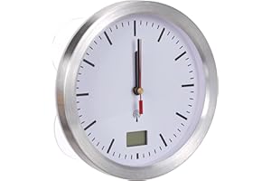 ‎TFA DOSTMANN TFA Dostmann zegar łazienkowy z radiem, 60.3539.02, z pomiarem temperatury wewnętrznej, zabezpieczony przed wilgocią, mocowany bez wiercenia, biały