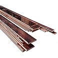 Bopaodao Copper Bus Bar 3mm x 25mm x 5.91 inch / 150mm, 1Pcs C110 Pure Cu Copper Flat Buss Bar Stock