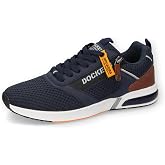 Dockers By Gerli Herren Sneaker – Low-Top Aus Leder In Schwarz/Grau – Bequeme Freizeitschuhe Für Alltag Und Business