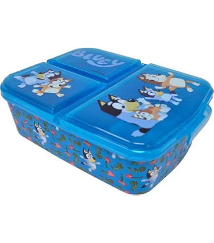 Bluey Sandwichbox Wiederverwendbar – BPA-frei, Kompakt, Für Kinderessen & Snacks