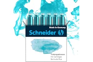 Schneider 166134 Naboje do Piór, Niebieski, 6 Szt.