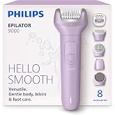 Philips Epilat&ouml;r Serisi 9000, Kablosuz, Islak ve Kuru Kullanım, ProGuide, LED Işık, 32 Cımbız, BRE728/05