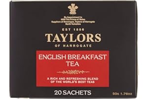 TAYLORS OF HARROGATE Thé English Breakfast 20 Sachets 50 g