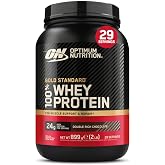Optimum Nutrition Gold Standard 100% Whey Protein Powder, 900g | Double Rich Chocolate, 29 Servings, 24g Protein, BCAA,Low Su