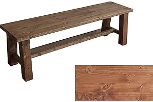 TOTAL WOOD 2012, Banco de Madera de Abeto Impregnada, Modelo Margherita, Banco con Refuerzo, Ideal para Interior y Exterior, Made in Italy también a Medida (150x38,5x45, Alerce)