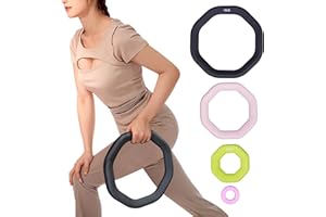 Leikefitness Weight Ring 2-in-1 Kettlebell & Dumbbell, cast Iron+PVC Coating, Yoga Exercise, Aerobics, Core Training, 4 in a Set (0.33LB + 5.5LB + 7.7LB + 9.9LB)