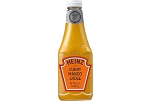 Heinz Salsa Curry Mango envase 875ml. Toque afrutado para Ensalada y Pollo