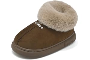 Vorgelen Pantofole Bambini Caldo Ciabatte Inverno Peluche Pantofola Antiscivolo Morbido Scarpe da Casa Comode Interne Esterno Slipper per Ragazze Ragazzi