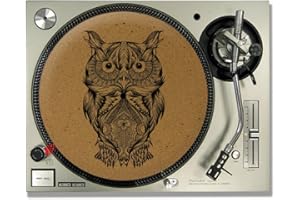 IDYD Owl CORK DJ SLIPMATS/Turntable SLIP MATS - Vinyl