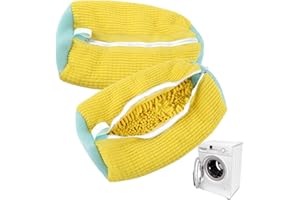 STFYUG Schuhwaschbeutel Waschmaschine, Schuhwaschbeutel, Schuhbeutel Waschmaschine, Wäschesack Schuhe, 360°Reinigungsflaum Und Wiederverwendbarer, Schuhsack für Waschmaschine Und Trockner