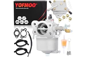 YOFMOO Yingshop Carburetor 72558G01 72558G05 72840G02 with Fuel Pump for EZGO Golf Cart Gas Car 350cc Robin Engines 4-Cycle Engines Workhorse ST350 Carb 17559 Red Hawk CARB-016A Stens 520-184 72021G01