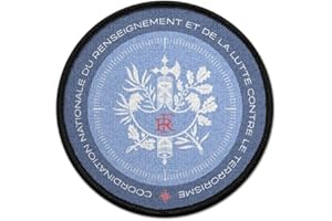 COPYTEC Écusson de 9 cm CNRLT Coordination Nationale du renseignement et de la lutte #35246