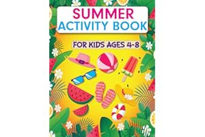 Summer Activity Book For Kids Age 4-8: A Big Summer Dot To Dot, Coloring, Mazes, Spot the Difference, Word Search and Count & Number Tracing Activity ... For 4-8 Year Old Kids | Fun Girls & Boys Gift