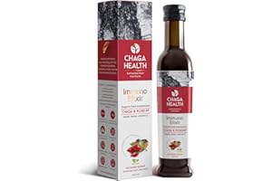 ‎CHAGA HEALTH Chaga Health Chaga Pilz Elixier mit Kräutern, Honig & Vitamin C - Trinkfertiges Flüssiges Heilpilze Extrakt und Mushroom Superfood aus Nordeuropa. 3 Geschmacksrichtungen für Chaga Tee (Hagebutte)